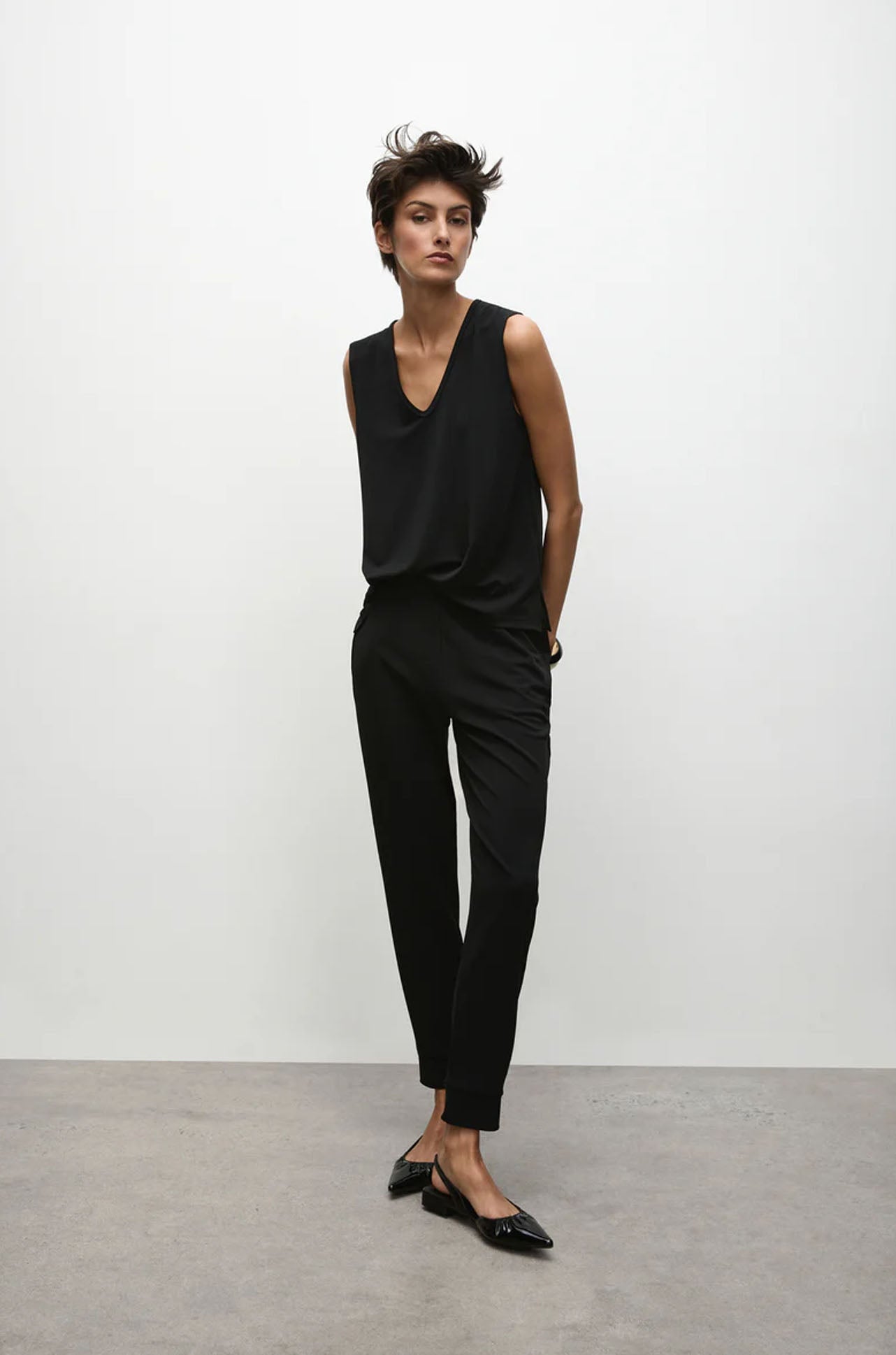 Mela Purdie - V Tank in Powder Knit