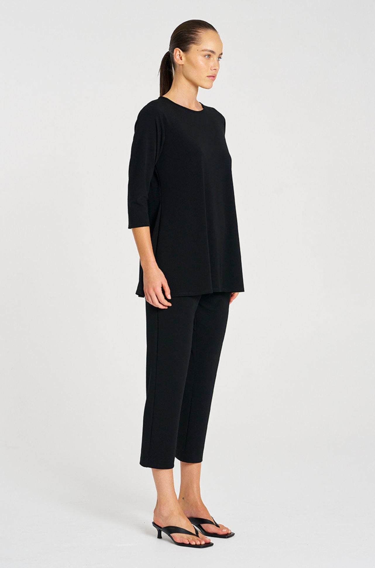 Mela Purdie - Flared Top in Powder Knit