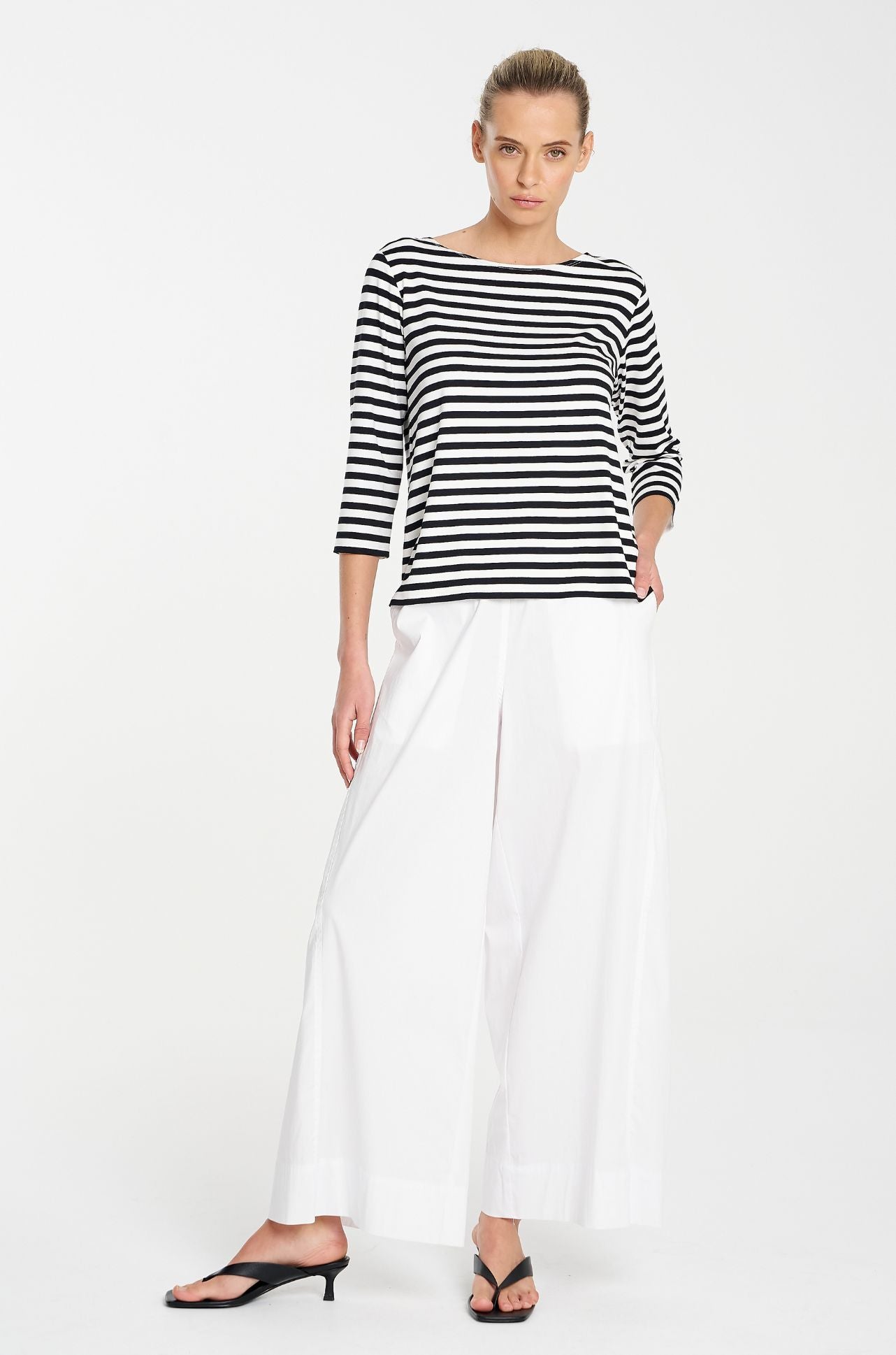 Mela Purdie - Relaxed Boat Neck in Picasso Stripe Jersey