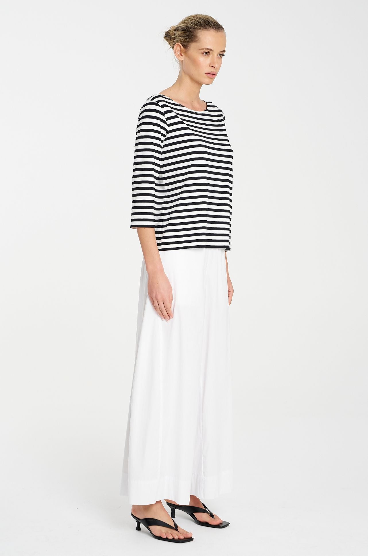 Mela Purdie - Relaxed Boat Neck in Picasso Stripe Jersey
