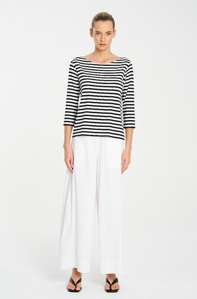 Mela Purdie - Relaxed Boat Neck in Picasso Stripe Jersey
