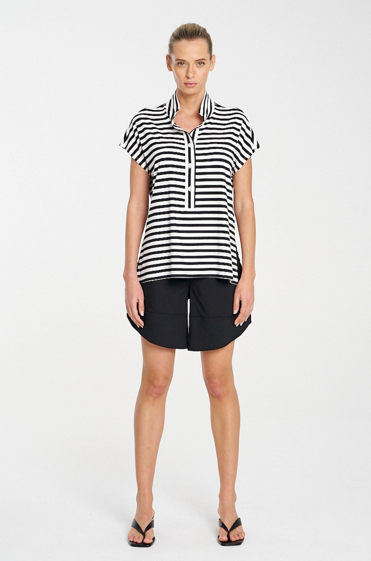 Mela Purdie - Henley Tank in Picasso Stripe Jersey