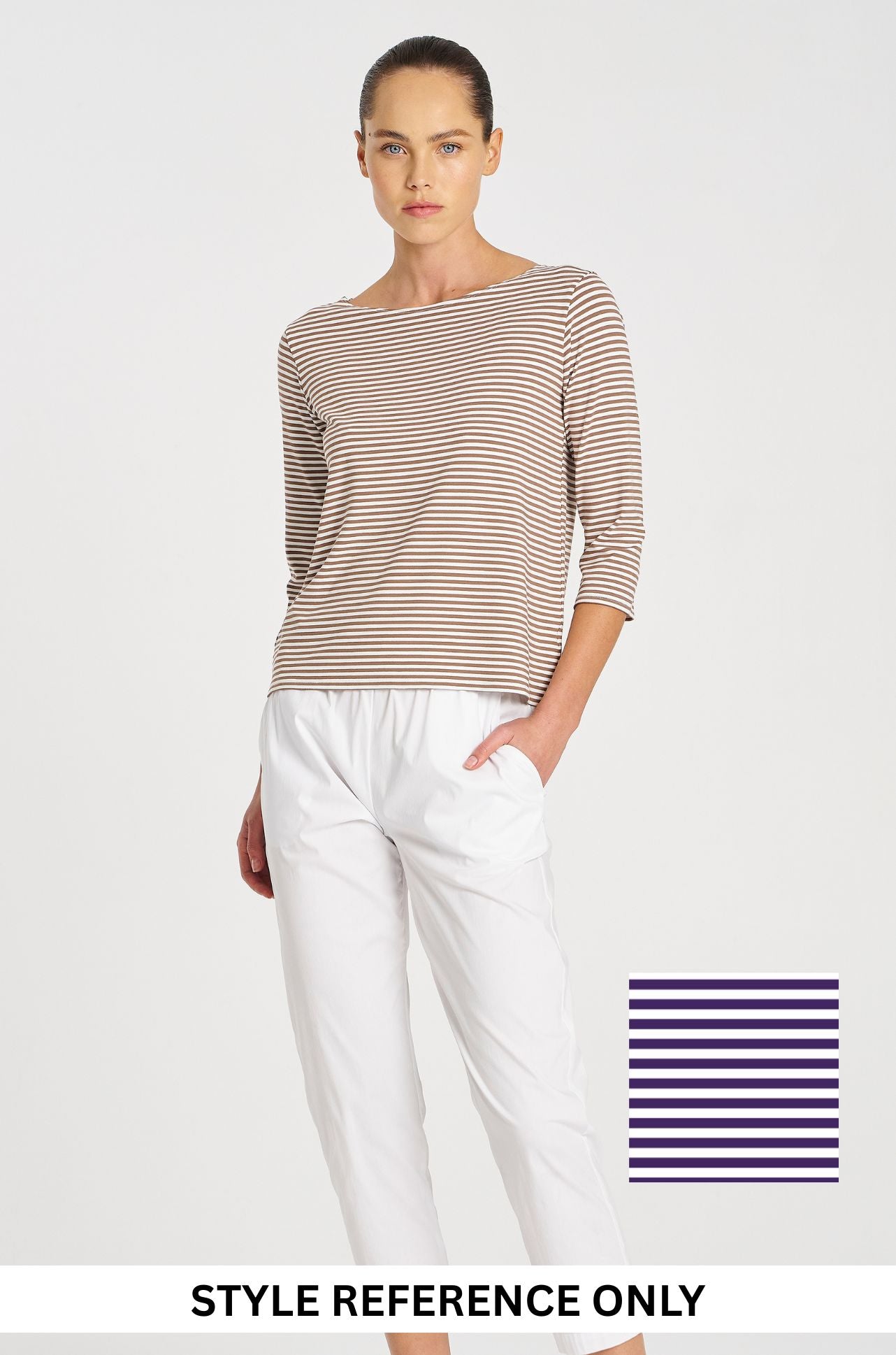 Mela Purdie - Relaxed Boat Neck in Yacht Stripe Jersey