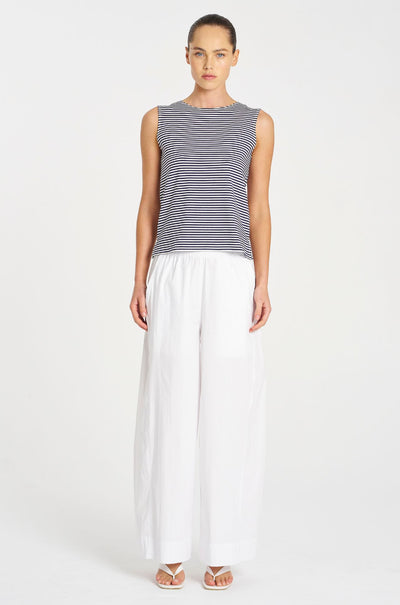 Mela Purdie - Palazzo Shell in Yacht Stripe Jersey