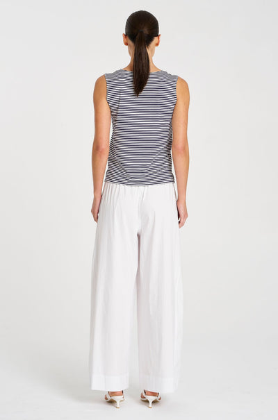 Mela Purdie - Palazzo Shell in Yacht Stripe Jersey