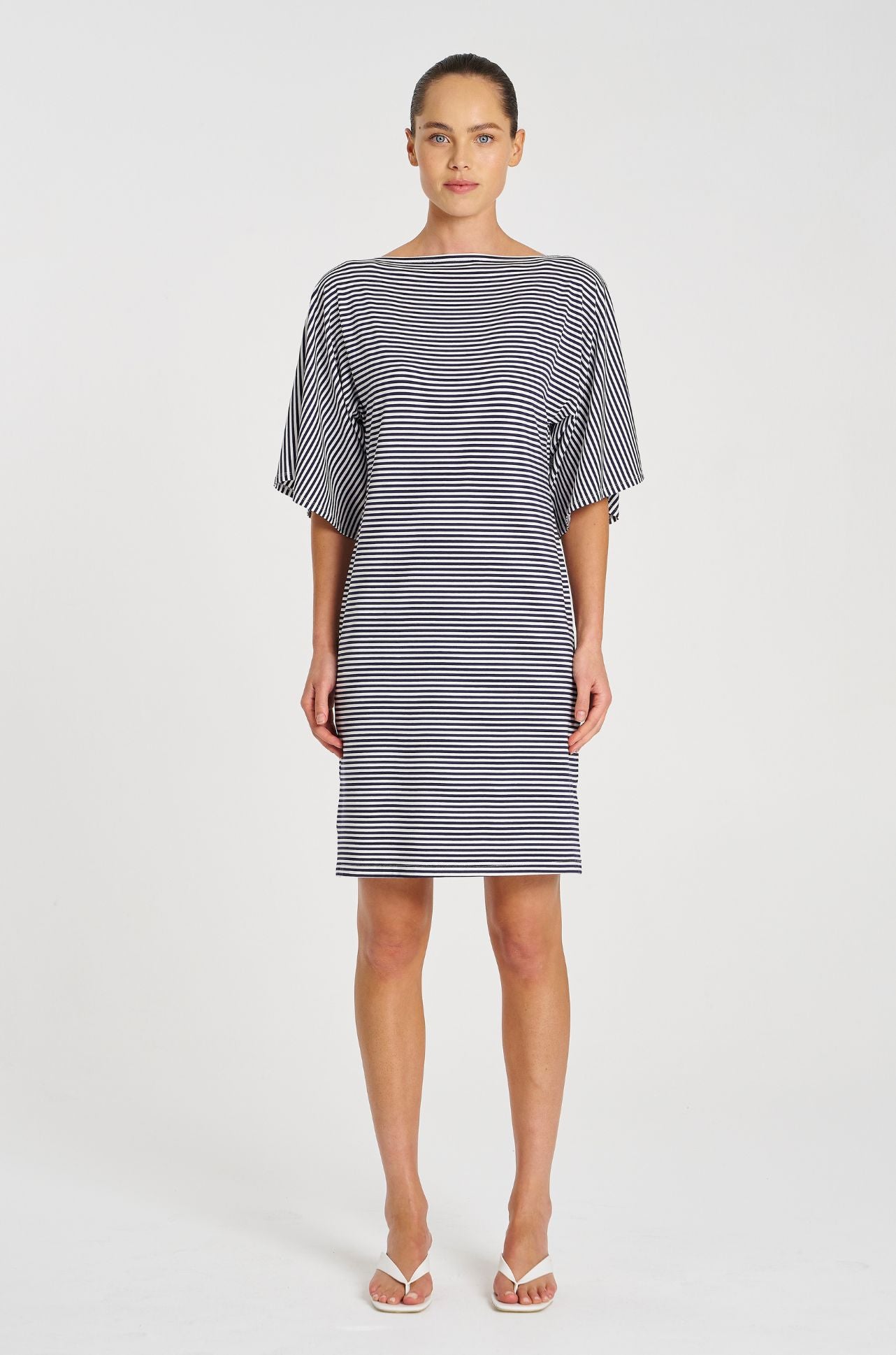 Mela Purdie - Picasso Dress in Yacht Stripe Jersey