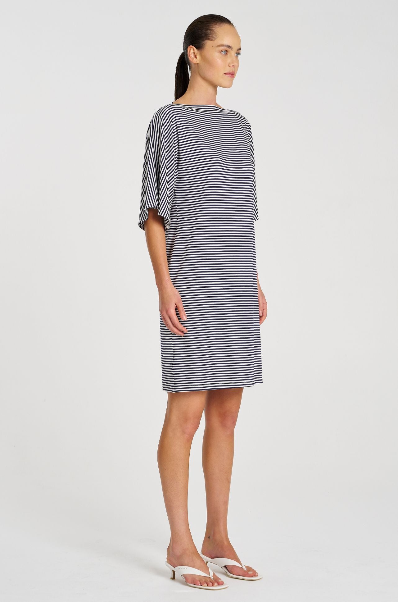Mela Purdie - Picasso Dress in Yacht Stripe Jersey