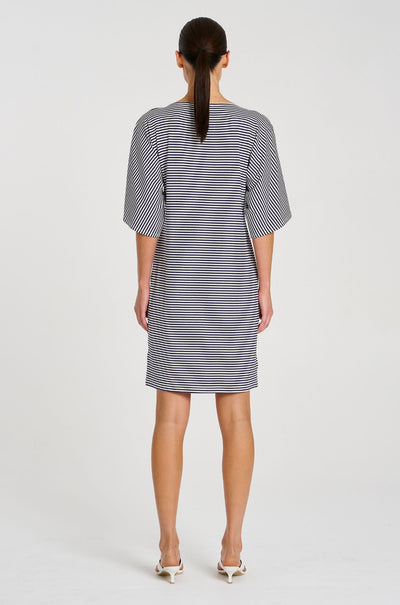 Mela Purdie - Picasso Dress in Yacht Stripe Jersey