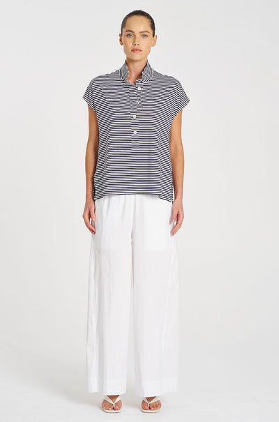 Mela Purdie - Henley Tank in Yacht Stripe Jersey
