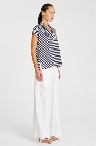 Mela Purdie - Henley Tank in Yacht Stripe Jersey