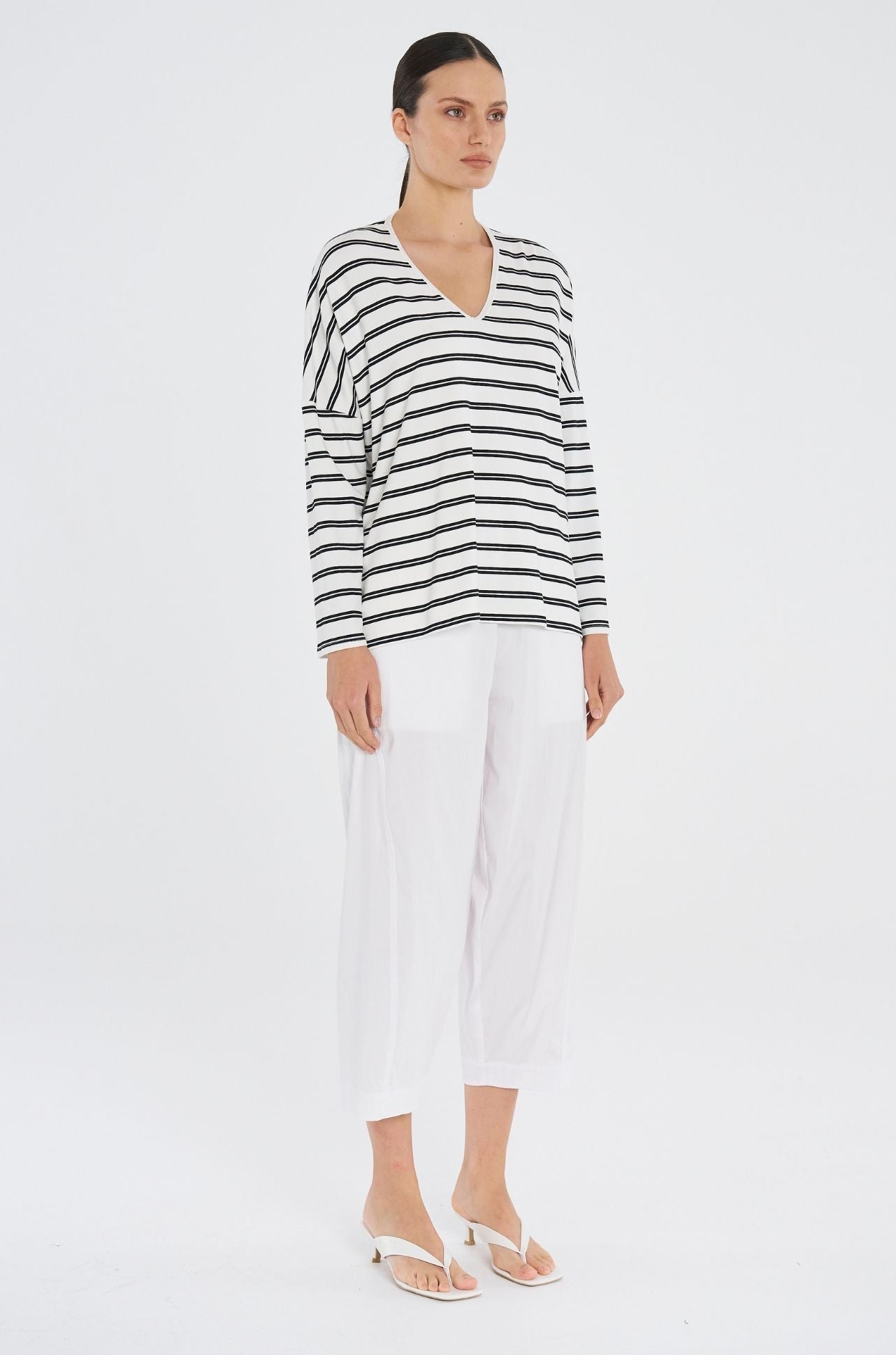 Mela Purdie - Wedge Sweater in Dual Stripe Jersey