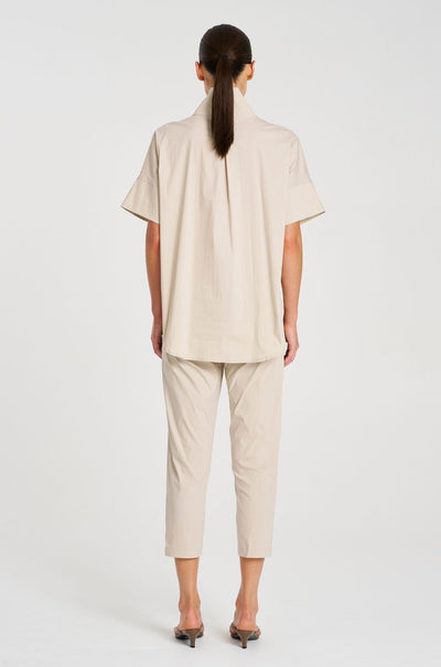 Mela Purdie - Half Zip Shirt in Biscotti