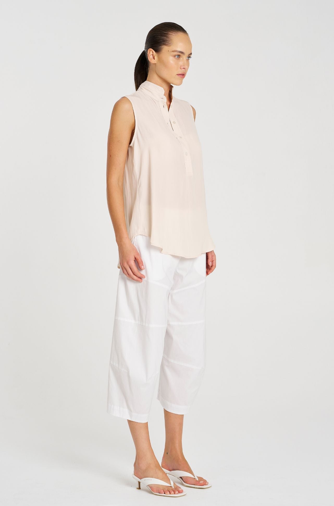 Mela Purdie - Tab Slide Tank in Meringue