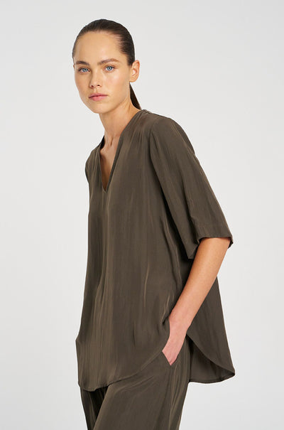 Mela Purdie - Swish Plaza Top in Leather