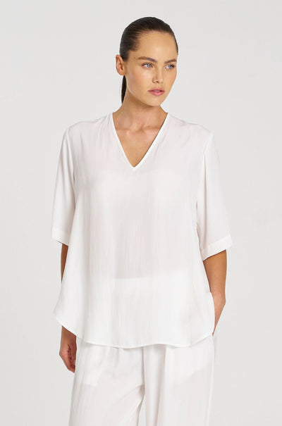 Mela Purdie - Swish Plaza Top in White