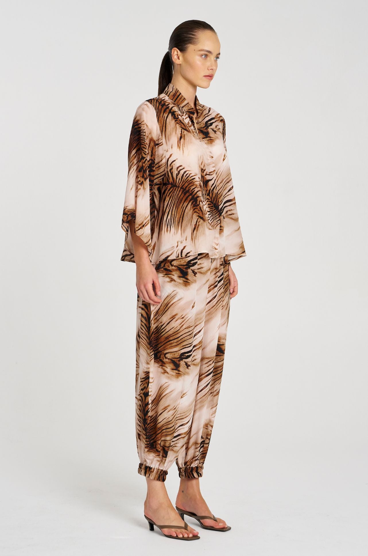 Mela Purdie - Moroccan Pant in Silk Tiger Print
