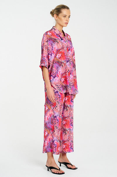 Mela Purdie - Pace Pant in Kaleidoscope Print Silk