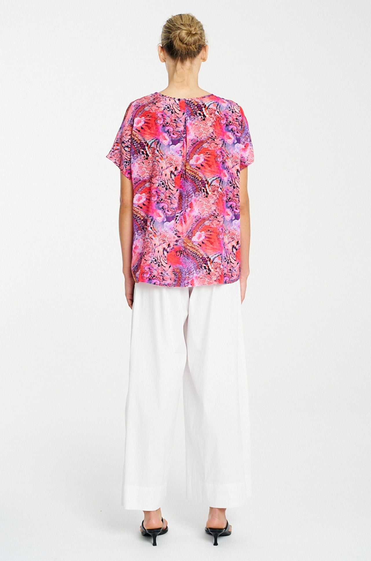 Mela Purdie - Scoop Shell in Kaleidoscope Print Silk