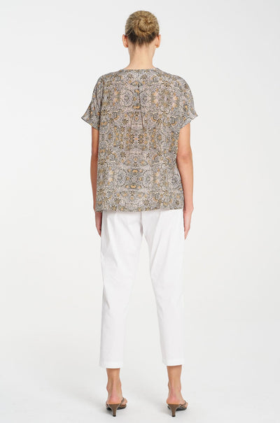 Mela Purdie - Scoop Shell in Spinifex Print Silk