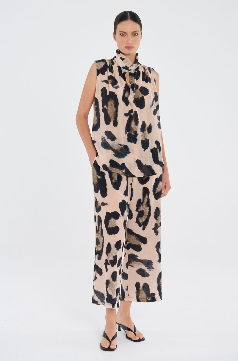 Mela Purdie - Pace Pant in Blurr Print Silk