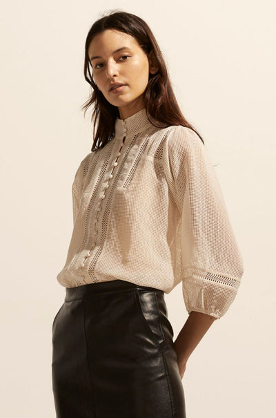zoe kratzmann - focus top in ecru