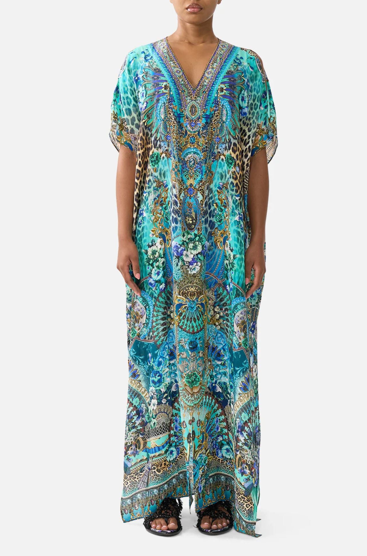 Camilla - Flamenco Euphoria Slim Fit Kaftan With Split