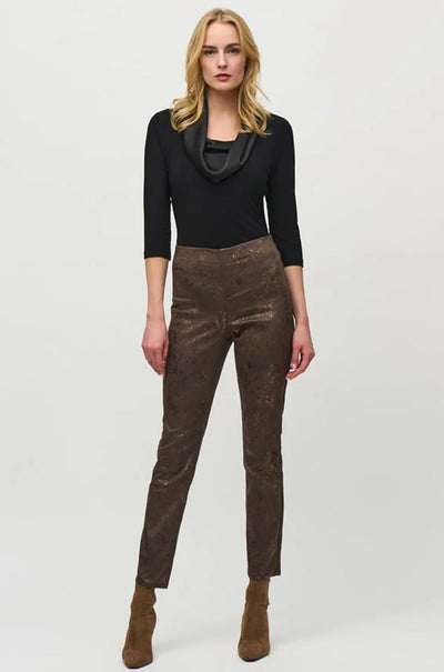Joseph Ribkoff - Foiled Animal Classic Slim Denim Pants