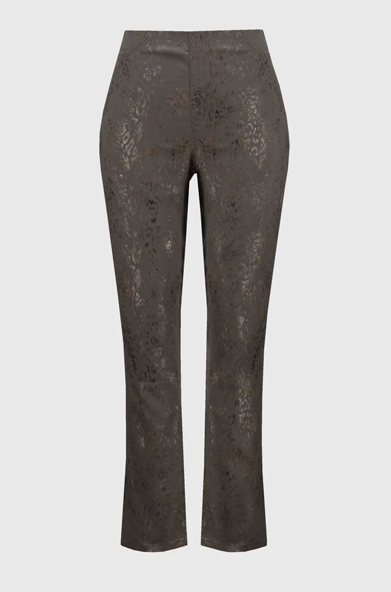 Joseph Ribkoff - Foiled Animal Classic Slim Denim Pants