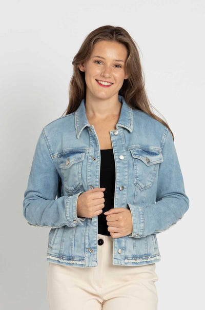 Marc Cain - Frayed Edge Denim Jacket
