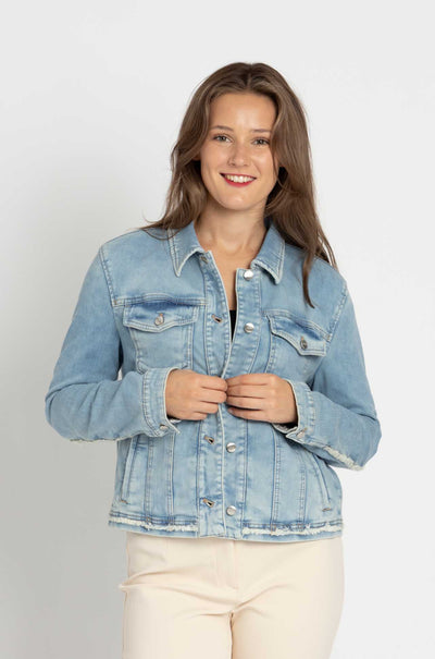 Marc Cain - Frayed Edge Denim Jacket