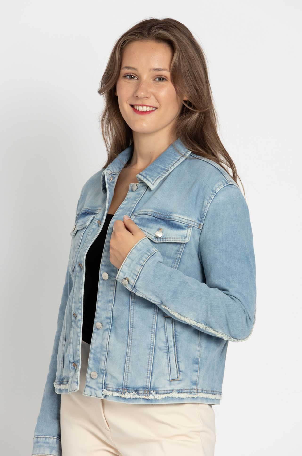 Marc Cain - Frayed Edge Denim Jacket