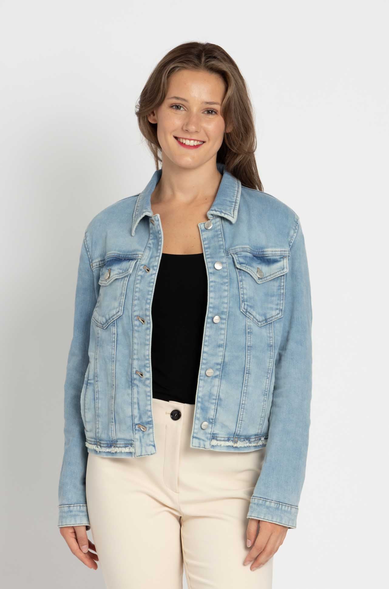 Marc Cain - Frayed Edge Denim Jacket
