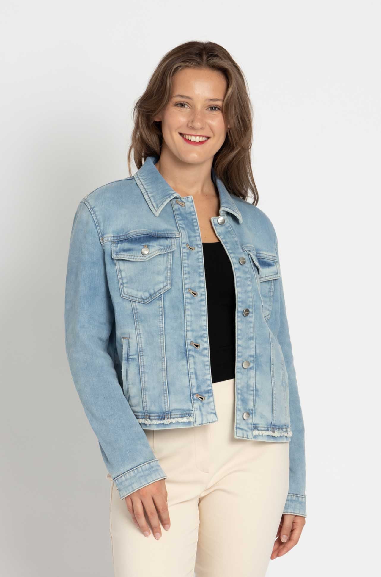 Marc Cain - Frayed Edge Denim Jacket
