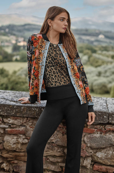 Johnny Was - French Terry Bomber Jacket in Leto