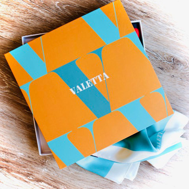 Valetta Silk Scarves - Frida Kalho Scarf in Orange