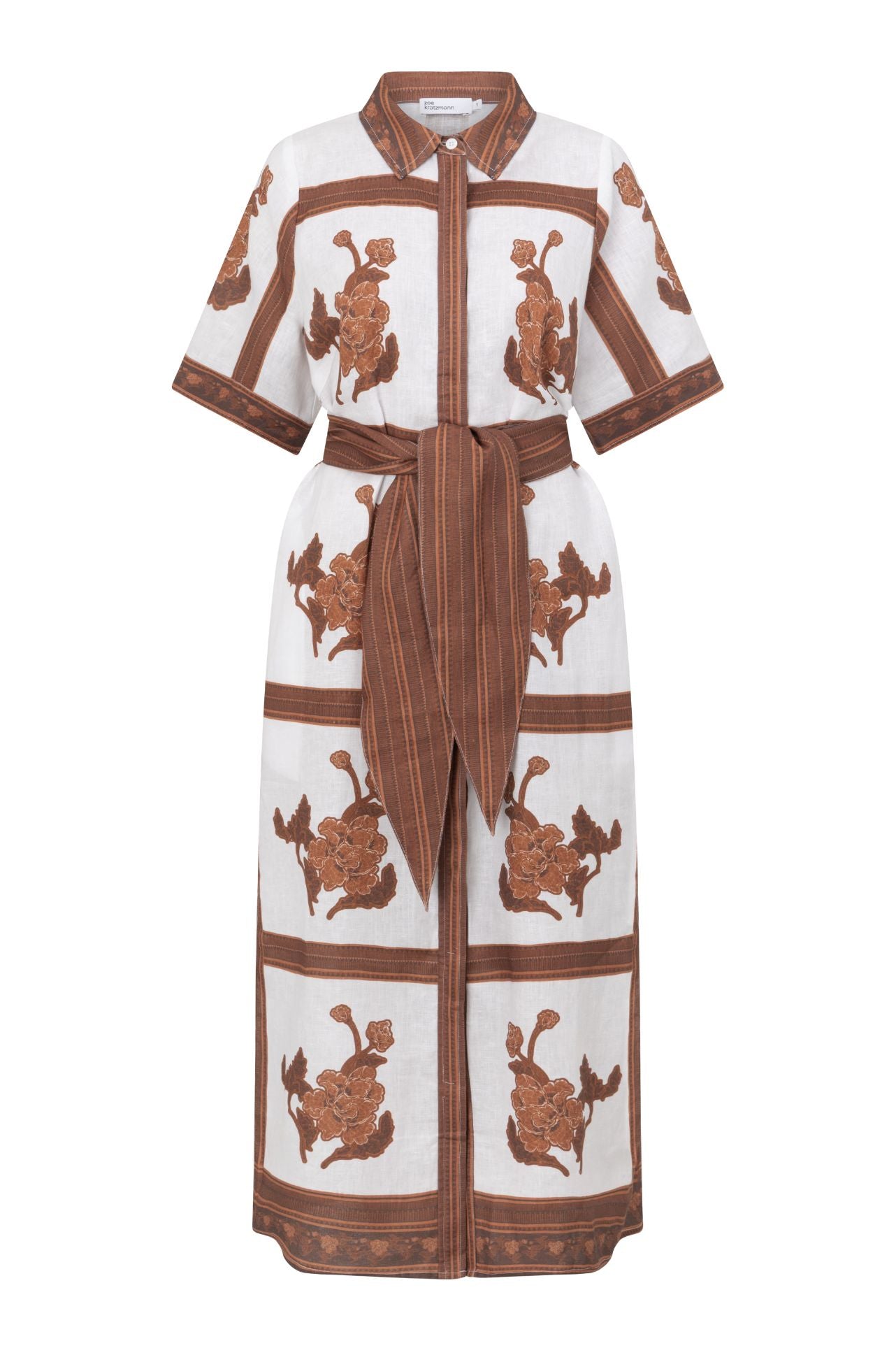 zoe kratzmann - roam dress in coffee collage