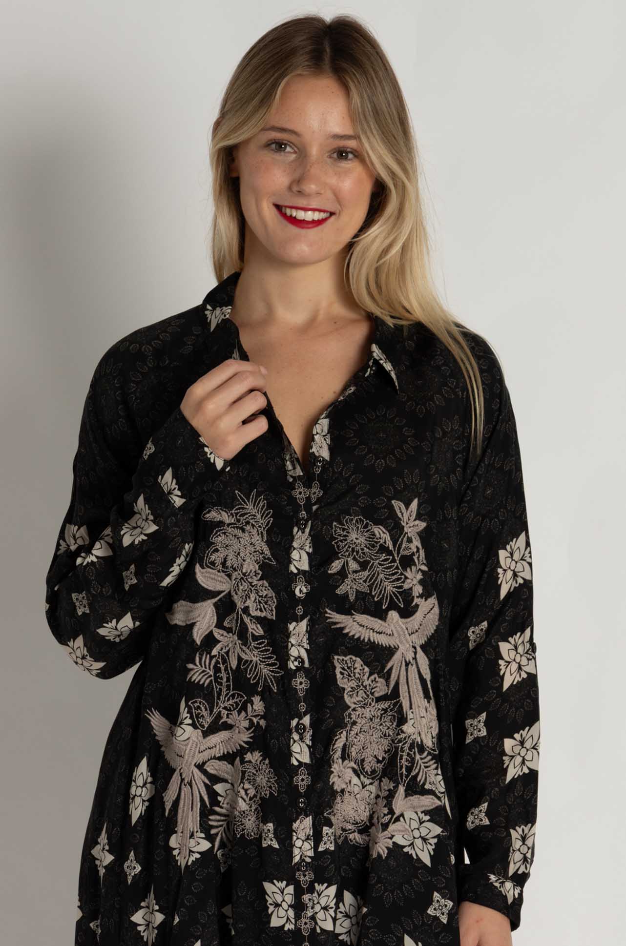 Johnny Was - Gemi Tunic in Myna Scarf Print