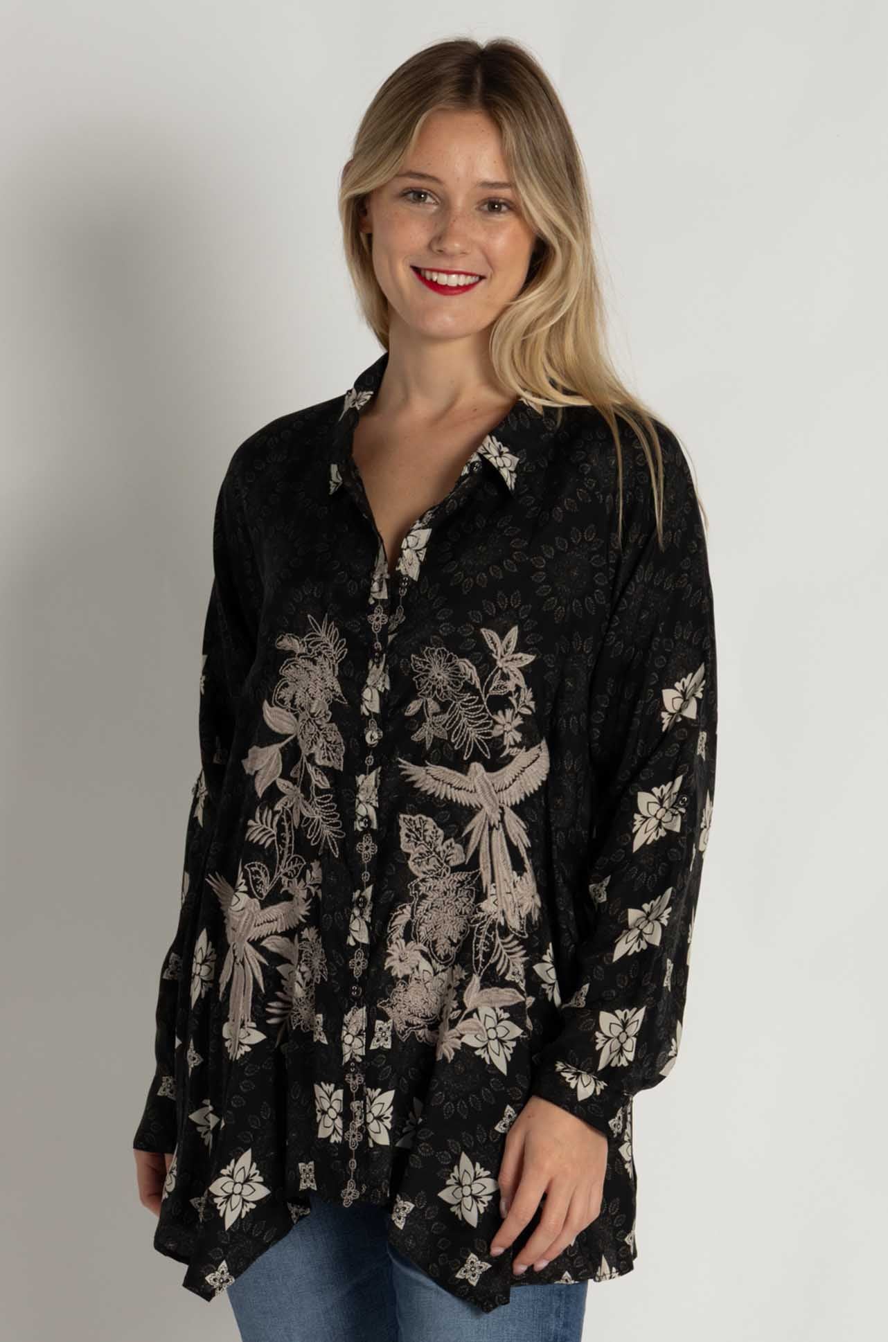 Johnny Was - Gemi Tunic in Myna Scarf Print