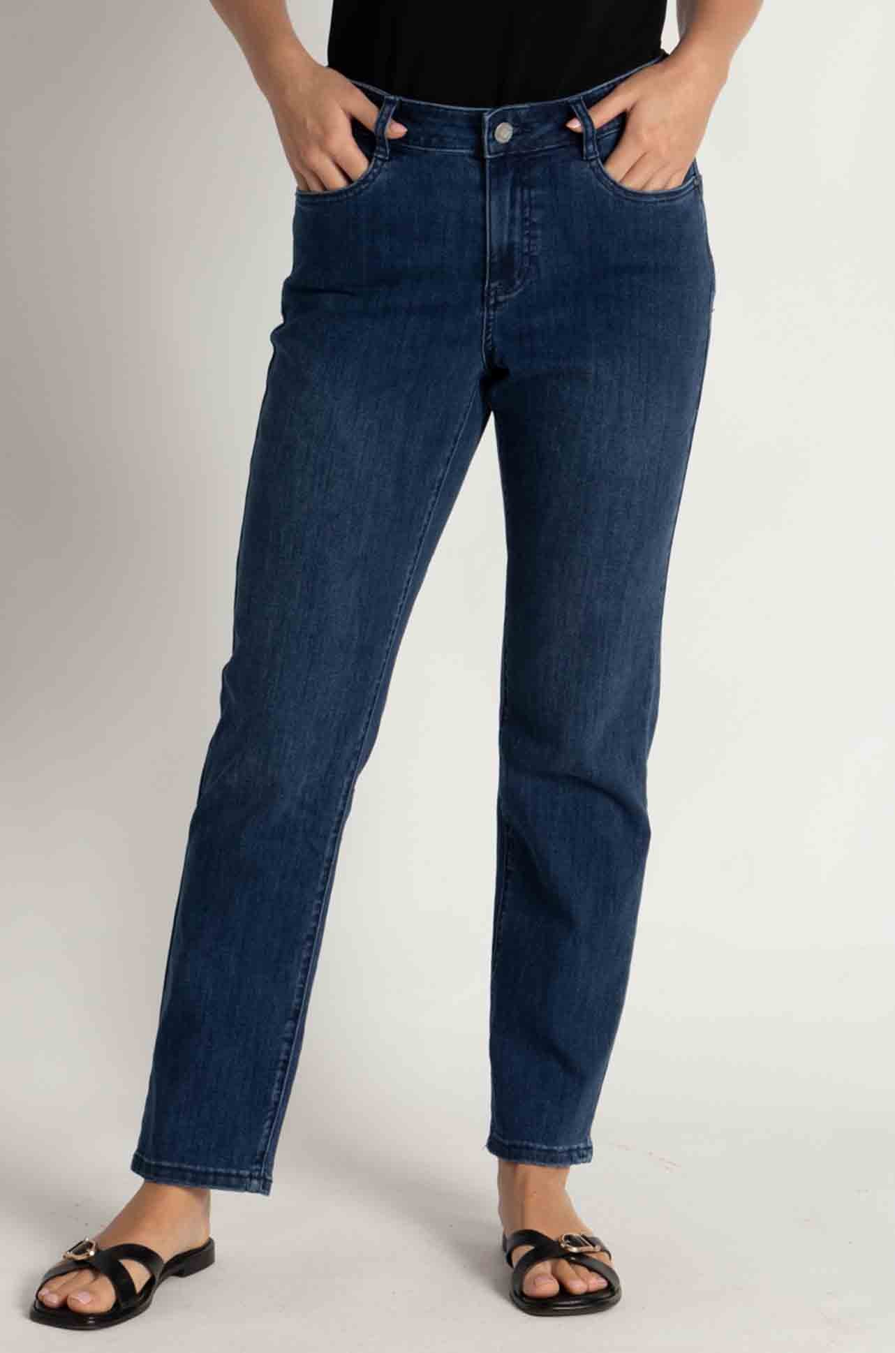 Joseph Ribkoff - Gia Classic Slim Fit Stretch Jeans in Medium Blue