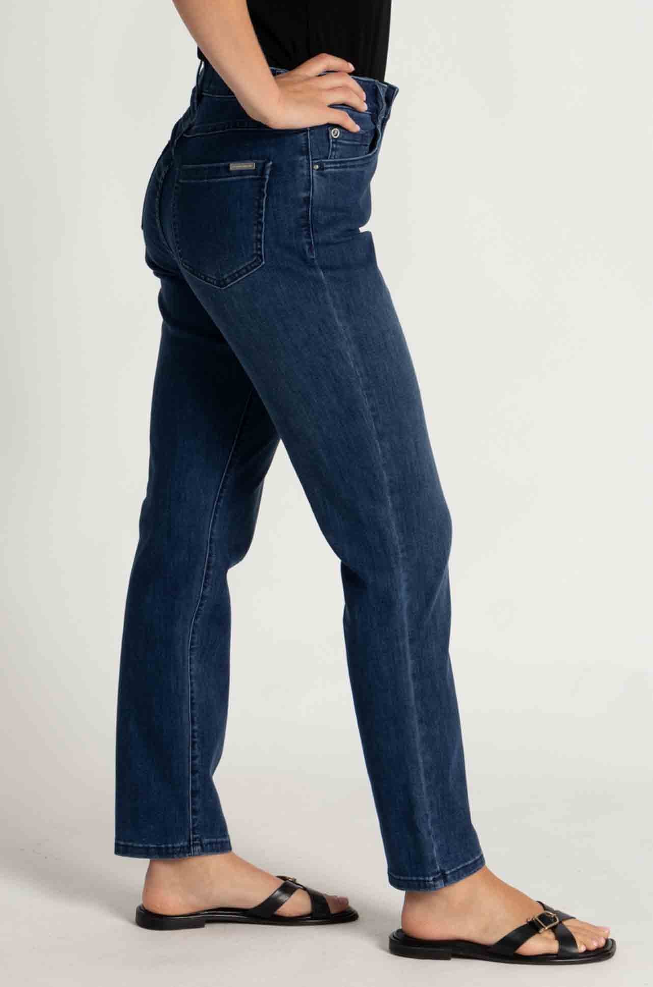 Joseph Ribkoff - Gia Classic Slim Fit Stretch Jeans in Medium Blue