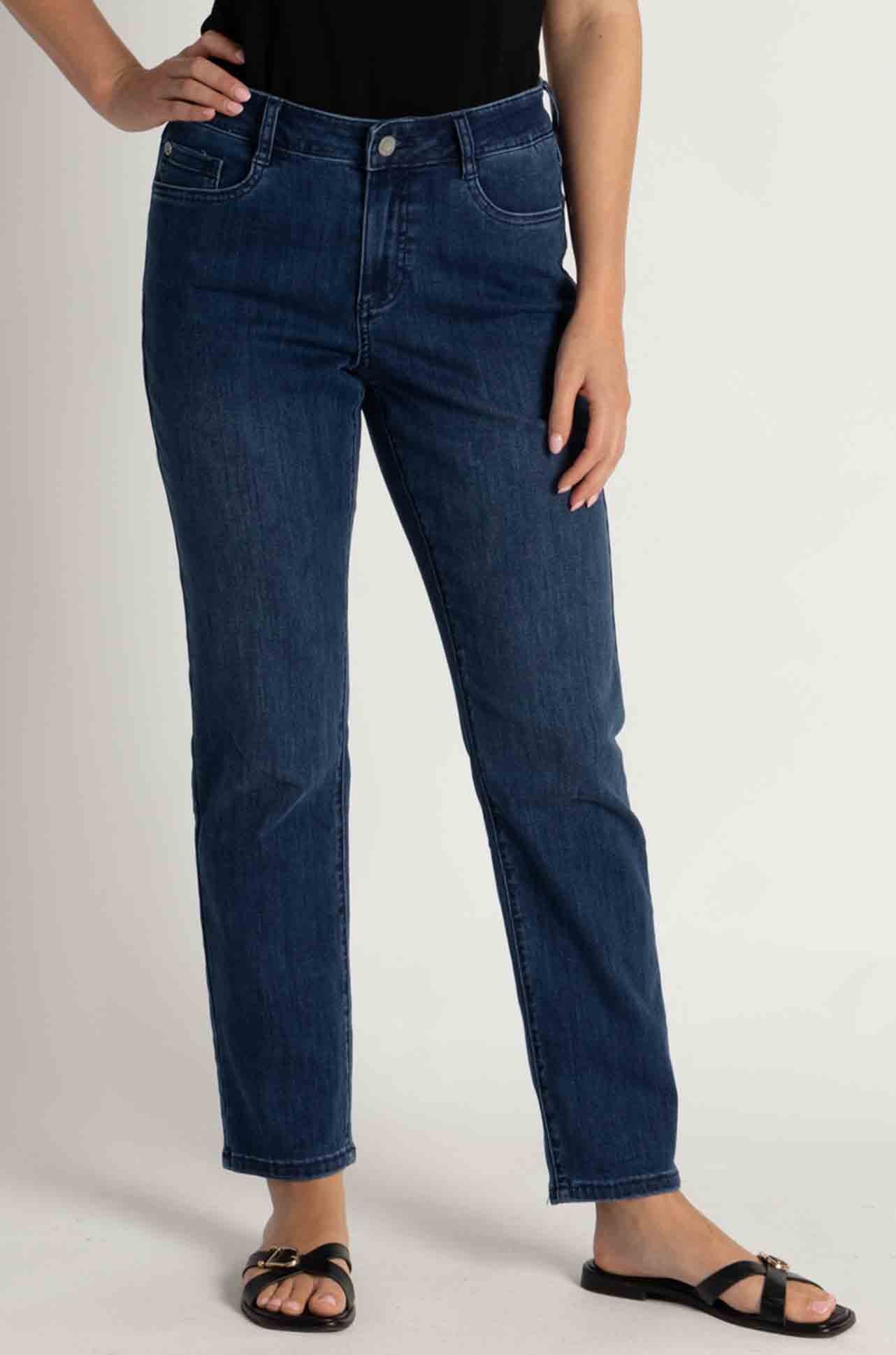 Joseph Ribkoff - Gia Classic Slim Fit Stretch Jeans in Medium Blue