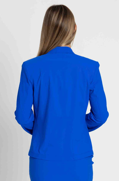 Paula Ryan - Girlfriend Jacket in Greek Blue
