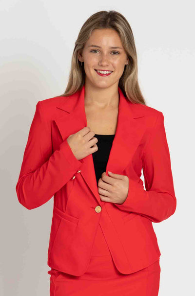 Paula Ryan - Girlfriend Jacket in Poppy