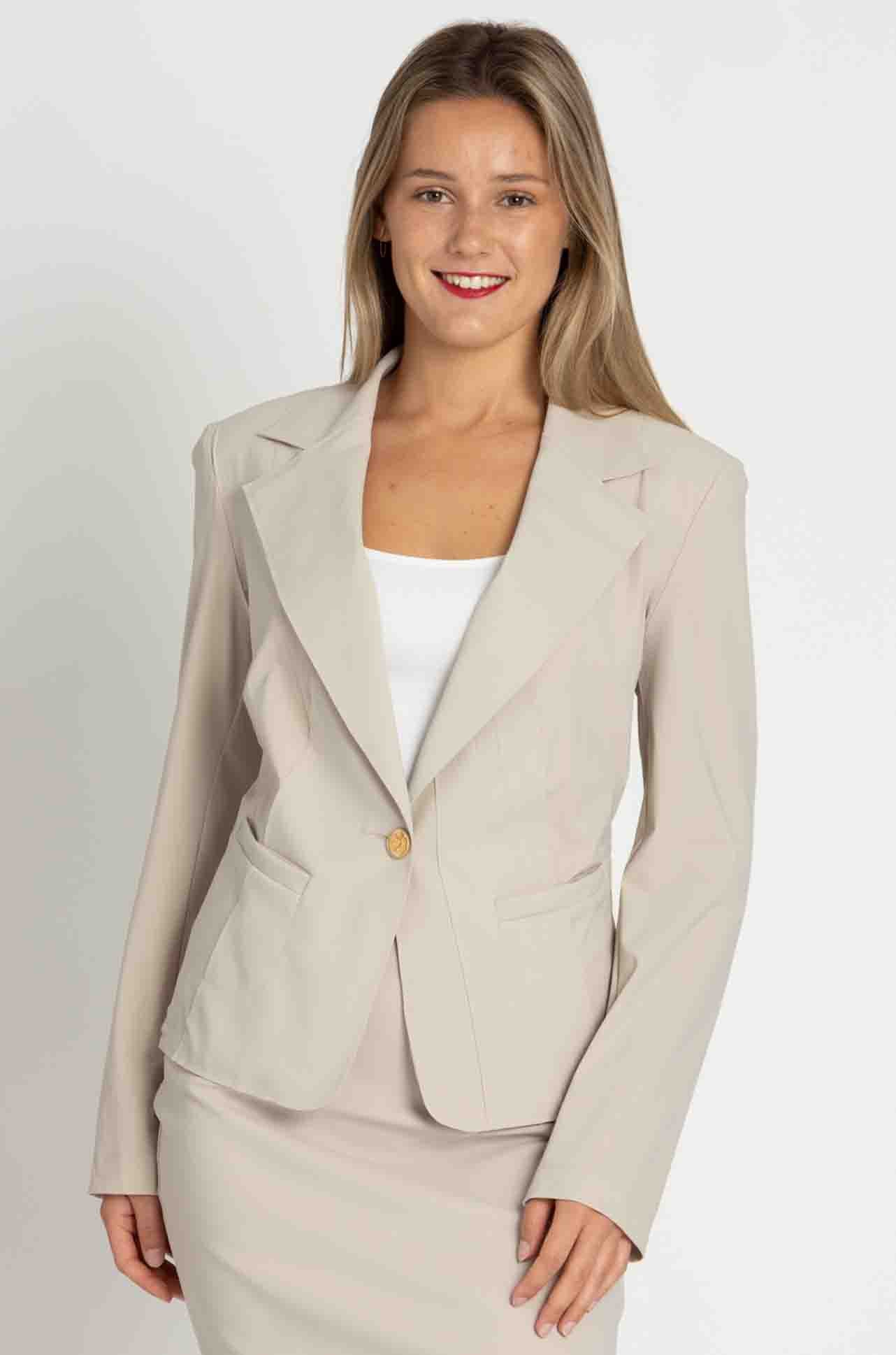 Paula Ryan - Girlfriend Jacket in Sand