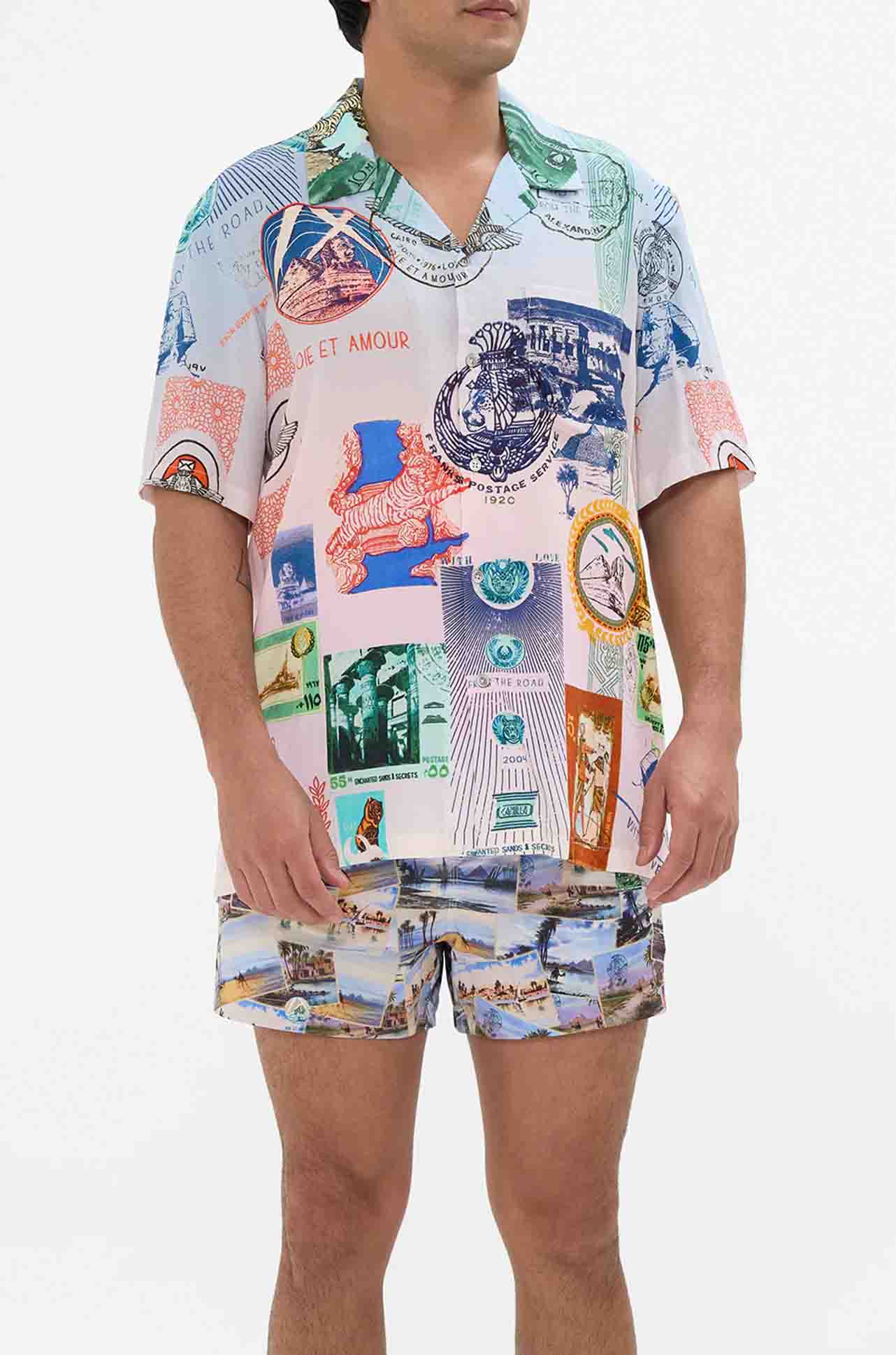 Camilla - Haute Passport Short Sleeve Camp Collared Shirt