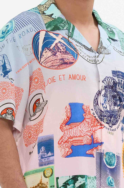 Camilla - Haute Passport Short Sleeve Camp Collared Shirt