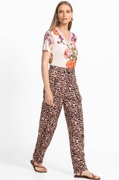 Johnny Was - Hailey Cargo Pant in Bellina Leopard