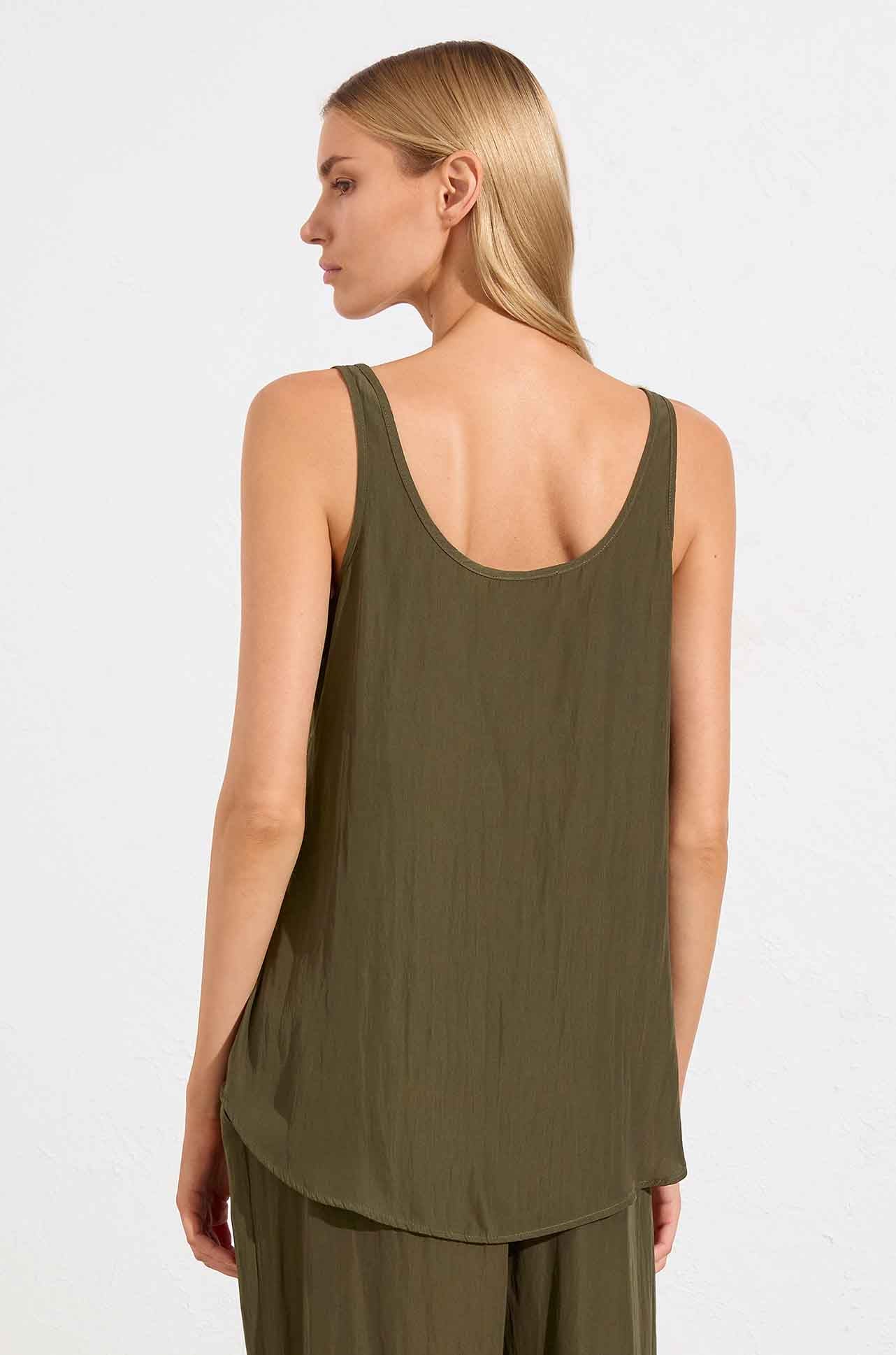 Mela Purdie - Halo Tank in Seaweed