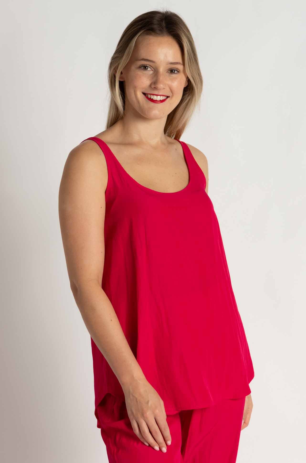 Mela Purdie - Halo Tank in Strawberry