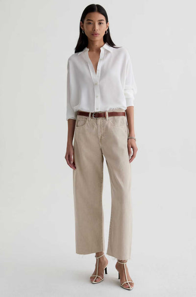 AG Jeans - Hattie Crop Jean in Sulfur Light Taupe